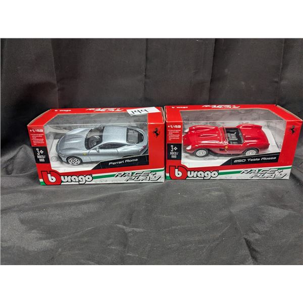 Toy ferrari and roadster