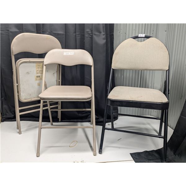 3 folding chairs