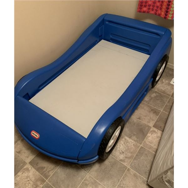 Blue Toddler Race Car Bed **MATTRESS NOT INCLUDED