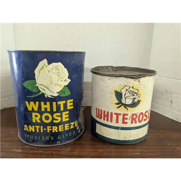 (2) White Rose Cans – As Is