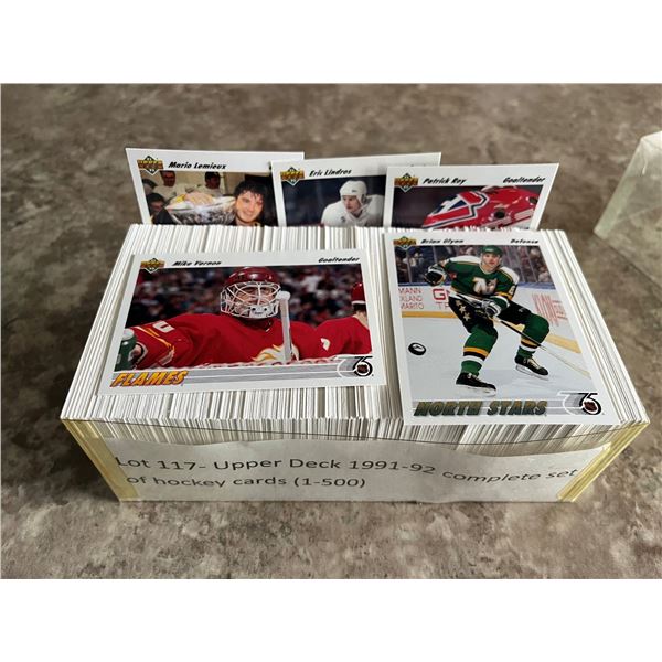 Upper Deck 1991-92 complete set of hockey cards (1-500)