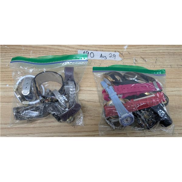 2 bags mixed watches