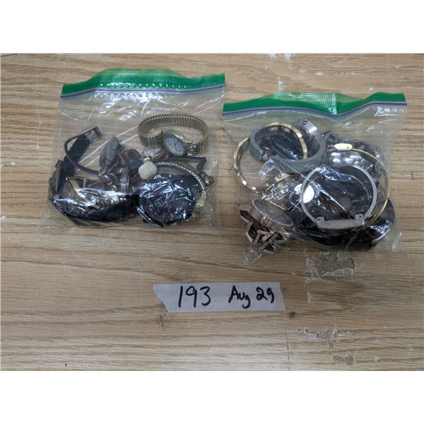 2 bags mixed watches
