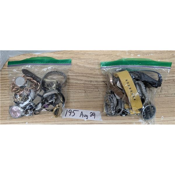 2 bags mixed watches