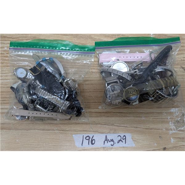 2 bags mixed watches