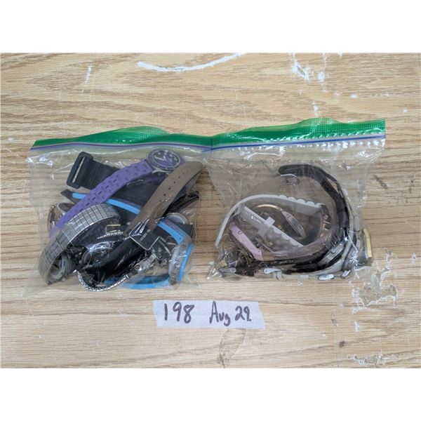 2 bags mixed watches
