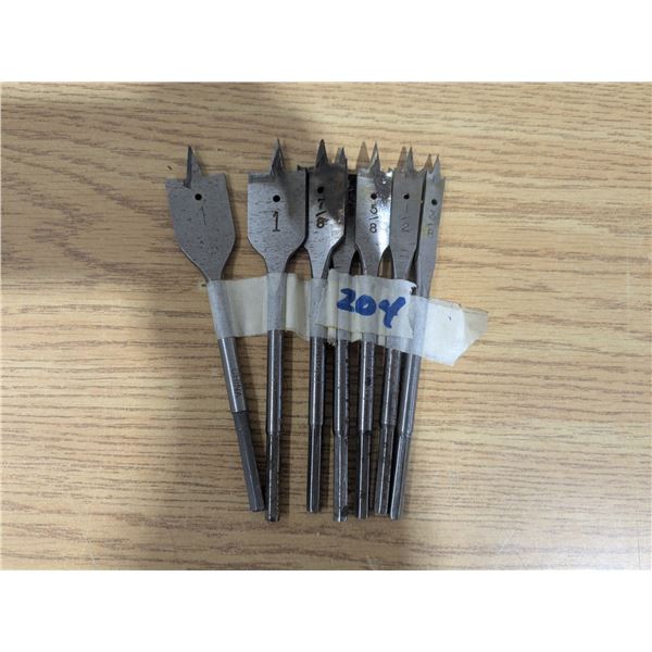 Wood Spade Bit Set – 1”, ?”, ¾”, ?”, ½”, ?[x=#