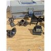 Image 3 : Small Brass Pencil Sharpeners in Plastic Tackle Box