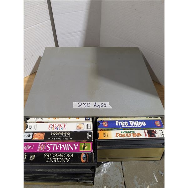 Full Case of VHS Tapes