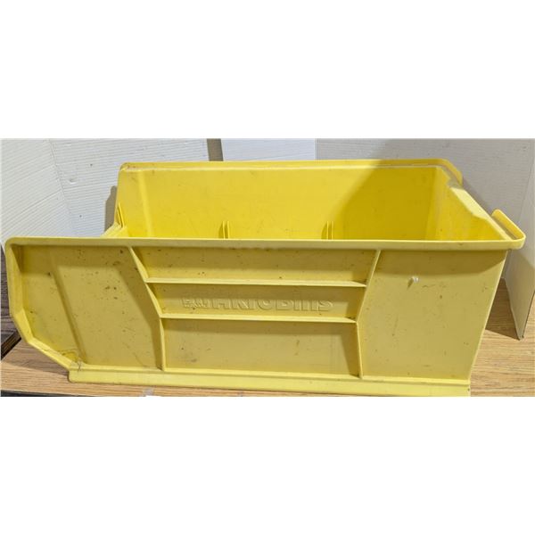 Yellow Akrow-Mils Bin, 29”x16”x11”