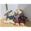 Image 1 : (2) Stuffed Animals – Bear/Mouse(?) and Rabbit