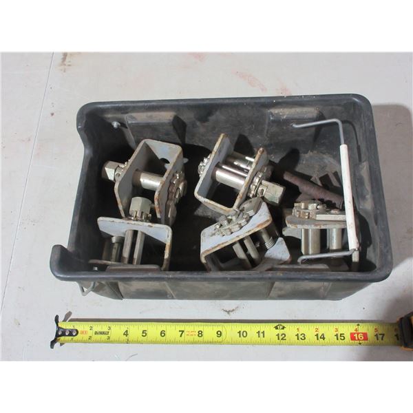 Lot of Heavy-Duty Bolt Down Winches