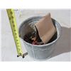 Image 7 : Vintage Numbered Railroad / Utility Nails in Metal Bucket