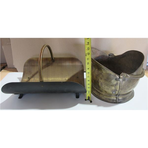 Metal Log Holder & Coal Scuttle