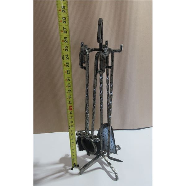 Vintage Metal Hearth Set
