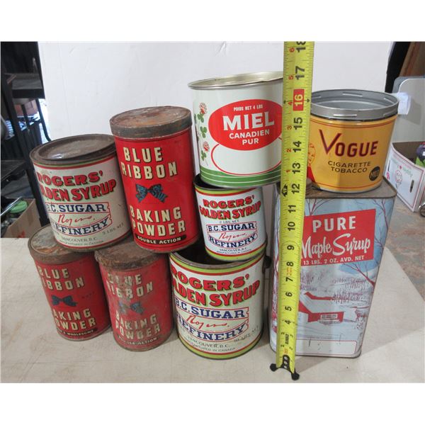 Vintage Tin Lot
