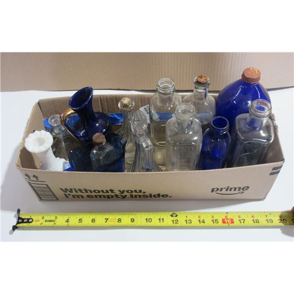 Lot of Assorted Glassware inc. Cobalt