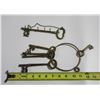 Image 1 : Brass Keys on Ring, Hanging Key Holder