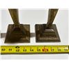 Image 4 : (2) Pair of Brass Candle Holders - 2.8kg total