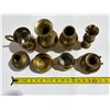 Image 2 : Lot of Mini Brass Vases, Jugs, etc. – 2.6kg total