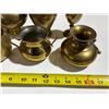 Image 4 : Lot of Mini Brass Vases, Jugs, etc. – 2.6kg total