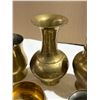 Image 5 : Lot of Mini Brass Vases, Jugs, etc. – 2.6kg total