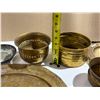 Image 4 : Lot of Brass Plates and Bowls – 2.25kg total