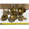 Image 1 : Lot of Misc. Brass Items – 3.2kg total