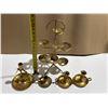Image 2 : Lot of Brass Candle Holders etc. – 1.85kg total