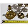 Image 3 : Lot of Brass Candle Holders etc. – 1.85kg total