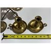 Image 4 : Lot of Brass Candle Holders etc. – 1.85kg total