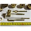 Image 4 : Assorted Brass Item Lot inc. Candle Snuffer, Sugar Tongs, etc. – 1.95kg
