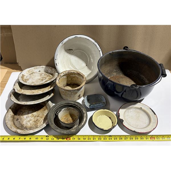 Lot of Asst. Enamelware