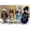 Image 1 : (4) Vintage Porcelain Dolls