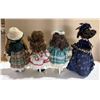 Image 5 : (4) Vintage Porcelain Dolls