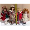 Image 1 : (4) Vintage Porcelain Dolls