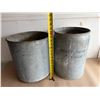 Image 1 : Vintage Galvanized Honey & Dairy Pails