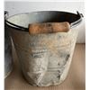 Image 5 : (2) Vintage Galvanized Metal Buckets