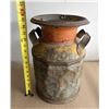 Image 1 : Vintage Metal Cream Can