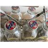Image 4 : Lot of Vintage Glass Dairy Bottles w/ Metal Carry Tray