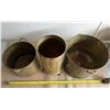 Image 2 : (3) Piece Brass Lot inc. Umbrella Stand w/ Lion Feet, Lion Head Planter, etc.