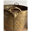 Image 3 : (3) Piece Brass Lot inc. Umbrella Stand w/ Lion Feet, Lion Head Planter, etc.