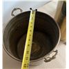 Image 5 : (3) Piece Brass Lot inc. Umbrella Stand w/ Lion Feet, Lion Head Planter, etc.