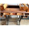 Image 2 : Singer Sewing Machine Table w/ Sewing Supplies - 30”H x 34”L x 16”W **Sew