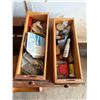 Image 4 : Singer Sewing Machine Table w/ Sewing Supplies - 30”H x 34”L x 16”W **Sew