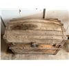 Image 1 : Antique Dome-Top Wooden Steamer Trunk – 24”H x 32”L x 19”W