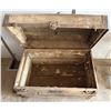 Image 3 : Antique Dome-Top Wooden Steamer Trunk – 24”H x 32”L x 19”W
