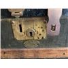 Image 4 : Vintage Flat-Top Canvas & Wood Steamer Trunk – 13.5”H x 35.5”L x 19.5[x=#
