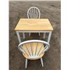 Image 6 : Small Kitchen Table Set - Table (29”H x 32”L x 23.5”W) & (2) Chairs (36[x