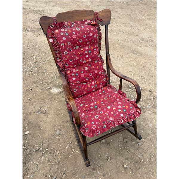 Vintage Rocking Chair, 37” Tall